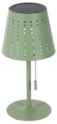 Buiten tafellamp groen incl. LED 3-staps dimbaar oplaadbaar en solar - Ferre Design IP44 Buitenverlichting