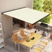 vidaXL Luifel handmatig 300x250 cm crème