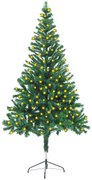 vidaXL Kunstkerstboom met LED's en standaard en 380 takken 150 cm