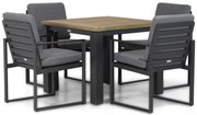 Tuinset 4 personen 90 cm Aluminium Grijs Santika Furniture Santika