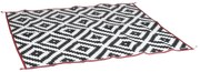 Bo-Camp Buitenkleed Chill mat Lewisham M 2x1,8 m zwart en wit