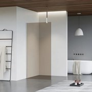 Fortifura Galeria inloopdouche - 70x200cm - rookglas - plafondarm - chroom SW797941/SW797904/SW804541