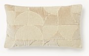 Geborduurde kussenhoes Verina met geometrisch patroon