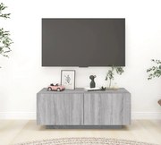 vidaXL Tv-meubel 100x35x40 cm bewerkt hout grijs sonoma eikenkleurig