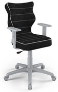 Entelo Kinderstoel Duo Gray Visto 01 ergonomisch zwart