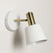 Agueda Ijzeren Wandlamp Wit - Sklum