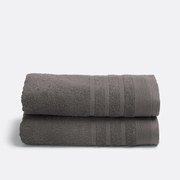 Set van 2 handdoeken in badstof 600 g/m2, Zavara