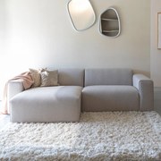 Zuiver Milka Cappuccino Kleine Bank Met Chaise Longue Links Cappuccino