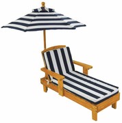 KidKraft Kinderligbedset marineblauw hout 3-delig 00105