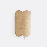 Wandlamp in raffia, Dolkie