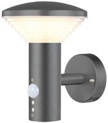 Luxform LED-wandlamp met PIR-sensor Bitburg 230 V antraciet LUX1704Z