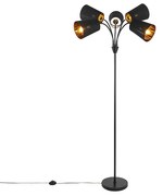 Moderne vloerlamp zwart 5-lichts - Carmen Modern E14 Binnenverlichting Lamp