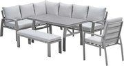 Garden Impressions Cameron lounge dining set 5-delig links - taupe