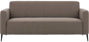 Goossens Bank Key West bruin, stof, 3-zits, modern design