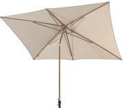 Azzurro stokparasol 200x300 cm houtlook frame sand 4 Seasons Outdoor