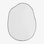 Onregelmatige Wandspiegel 60x80 Cm Rudiger Zwart - Sklum