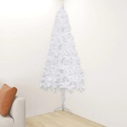 vidaXL Kunstkerstboom hoek 150 cm PVC wit