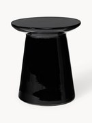 Ronde bijzettafel Dunstan met glanzend oppervlak
