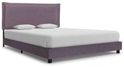 vidaXL Bedframe stof taupe 120x200 cm