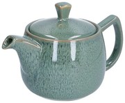 Theepot reactieve glazuur, steengoed, groen, 750 ml