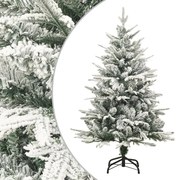 vidaXL Kunstkerstboom met sneeuw 120 cm PVC en PE groen