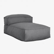 Fauteuil Chaise Longue In Dojans-stof Gris Granito - Sklum