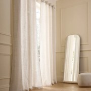 Gordijn in gewassen linnen met oogjes, Private