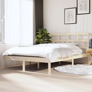 vidaXL Bedframe massief hout 120x190 cm 4FT Small Double