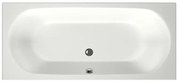 Xenz Cuba ligbad - 180x80cm - met overloop - zonder afvoer - Acryl Edelweiss mat 6828-03