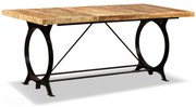 vidaXL Eettafel 180 cm massief ruw mangohout