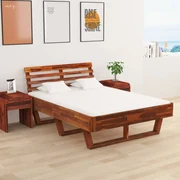 vidaXL Bedframe massief acaciahout 140x200 cm