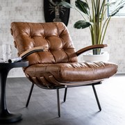 Eleonora Bastiaan Leren Fauteuil Cognac