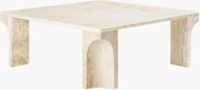 Travertin salontafel Doric, B 80 cm
