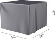 Platinum Aerocover vuurtafelhoes - Ademende hoes voor vuurtafels 64 x 64 x H65cm
