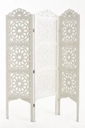 Alhambra Houten Kamerscherm Wit