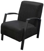 Fauteuil - Giulietta - leer Colorado antraciet 01