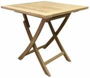 Klaptafel 80 cm vierkant teak