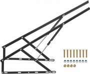 VEVOR Bedlift, 59 x 71 inch, compatibele bedmaat, draagvermogen van 154 lbs, doe-het-zelf Murphy Bed Mechanisme Hardware Kit, verticale luxe, pneumatische hendel, robuuste bedondersteuning, opvouwbaar Murphy Bed voor logeerkamer