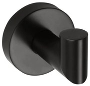 Sapho X-Round handdoekhaak met hoek zwart