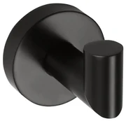 Sapho X-Round handdoekhaak met hoek zwart