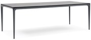 Dining Tuintafel rechthoekig 220 x 100 cm Aluminium/HPL Grijs Cesar