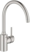 Grohe Concetto keukenmengkraan hoge uitloop Supersteel