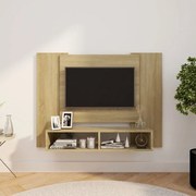 vidaXL Tv-wandmeubel 120x23,5x90 cm spaanplaat sonoma eikenkleurig