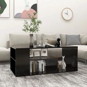 vidaXL Salontafel 100x50x40 cm spaanplaat zwart