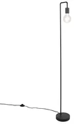 Moderne vloerlamp zwart rond 145cm - Facil Modern E27 Binnenverlichting Lamp