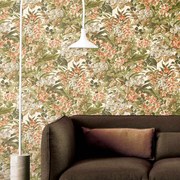 DUTCH WALLCOVERINGS Behang Floral groen