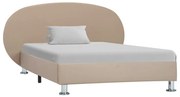 vidaXL Bedframe kunstleer cappuccino 100x200 cm