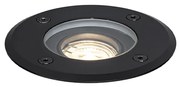 Moderne buiten grondspot zwart 35 mm verstelbaar IP65 - Delux