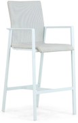 Barstoel Aluminium/textileen Wit Lifestyle Garden Furniture Rome