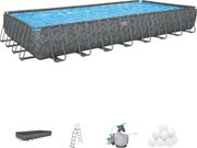 Bestway APX365 opbouwzwembad - rechthoekig - L956 x B488 x H132 cm | All-Season luxezwembad